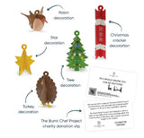 Galletas navideñas - Galletas navideñas benéficas Kraft Bauble de 11 pulgadas (pedido mínimo 6) - Haga clic en la imagen para comprar