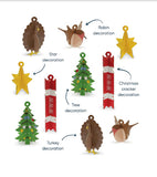 Crackers de Noël - Texte argenté 28 cm (commande minimum de 6) - Cliquez sur l'image pour acheter