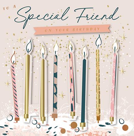 Birthday Card - Special Friend - Birthday Candles, English Cards in ...