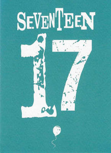 Age 17 - 17th Birthday - Seventeen Blue
