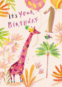 Ling Design Age 1 - 1st Birthday - One Today