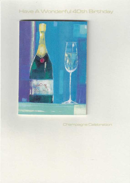 Age 40 - 40th Birthday - Champagne Celebration