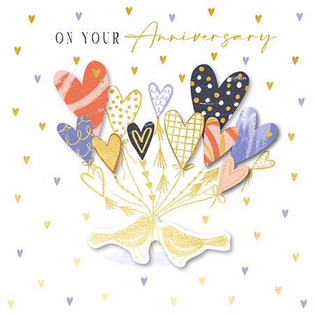 Talking Pictures Anniversary Card - Your Anniversary - Anniversary Balloons