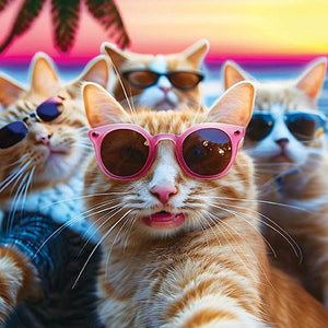 Blank Card - Lookin' Good Feline Fine from The Art Group, English cards in France