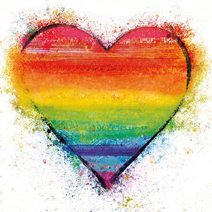 Blank Card - Rainbow Heart  from The Art Group, English cards in France