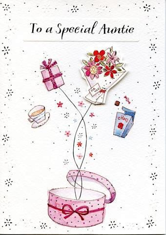 Auntie Birthday - Cascade from Ling Design Ltd, English Cards in France