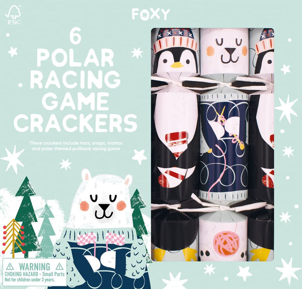 Christmas Crackers - Polar Racing 12 inchn Cracker FSC Mix from Heart and Soul Studio Celebration Crackers, Christmas Crackers in France, Crackers de Noel, Petards de Noel en France, Diablotins en France