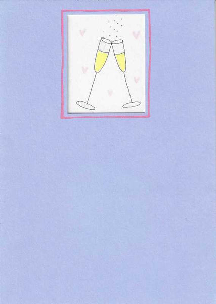 Congratulations Card - Champagne Flutes