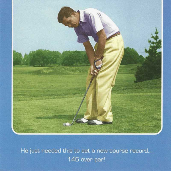 Humour Card - Over Par