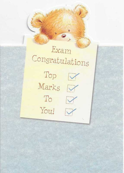 Congratulations Card - Exams - Top Marks To You