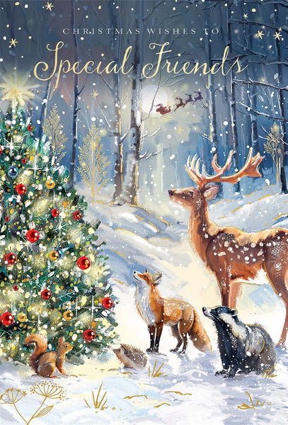 Christmas Card - Special Friends - Magical Forest from Ling Design, English Christmas Cards in France
