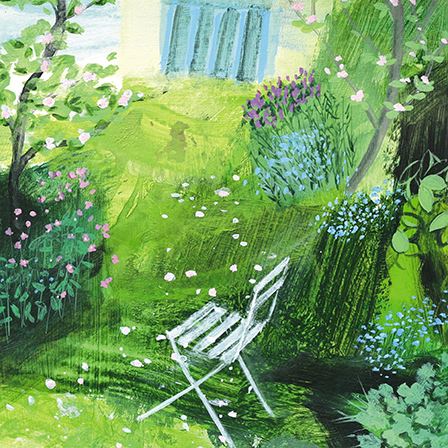 Blank Card - Garden Shade May Day from the Great British Card Company, English Cards in France