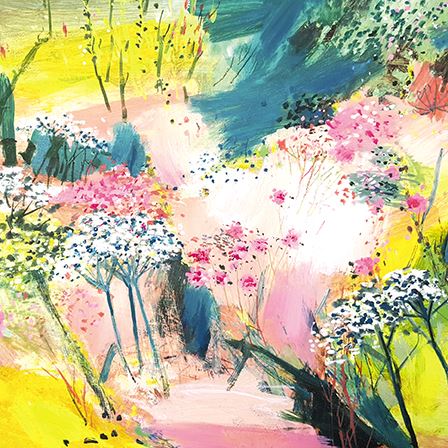 Blank Card - Summer Meadow from the Great British Card Company, English Cards in France