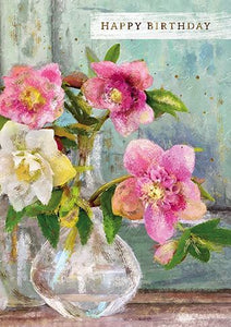 Birthday Card - Rustic Bud Vases from the Great British Card Company, English Cards in France