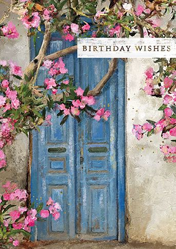 Birthday Card - Rustic Doorway from the Great British Card Company, English Cards in France