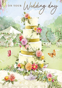 Wedding Card - Wedding Cake from the Great British Card Company, English Cards in France