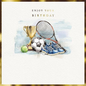 Birthday Card - Sports from the Great British Card Company, English Cards in France