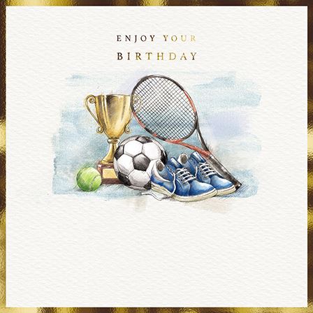 Birthday Card - Sports from the Great British Card Company, English Cards in France