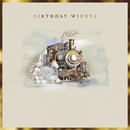Birthday Card - Train from the Great British Card Company, English Cards in France