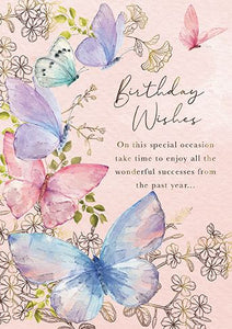 Birthday Card - Butterflies In Flight from the Great British Card Company, English Cards in France