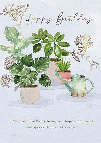 Birthday Card - Collection Of Botanicals from the Great British Card Company, English Cards in France