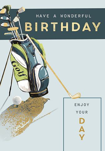 Birthday Card - Time For Golf from Talking Pictures, English Cards in France