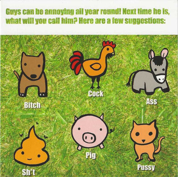 humorous Card, Humour Card - Guys