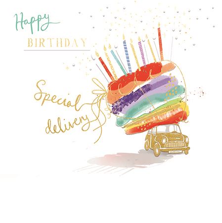 Birthday Card - Special Delivery from Ling Design Ltd, English Cards in France