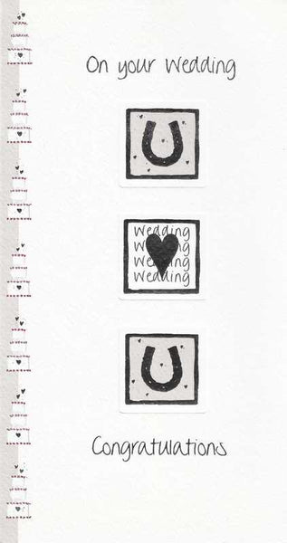 Wedding Card - Horseshoes