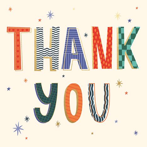 Thank You Card - A Big Thanks from Ling Design Ltd, English Cards in France