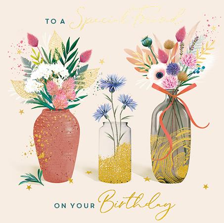 Ling Design Birthday Card - Special Friend - Garden Love