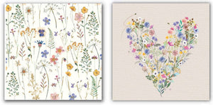 Blank Cards - Pack Of 8 - Meadow Flowers