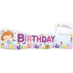 Children's Birthday Card - Mollie the Mermaid from Paper Rose, English cards in France
