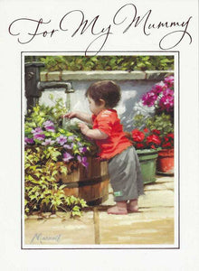 Mummy Birthday - Little Boy In Garden