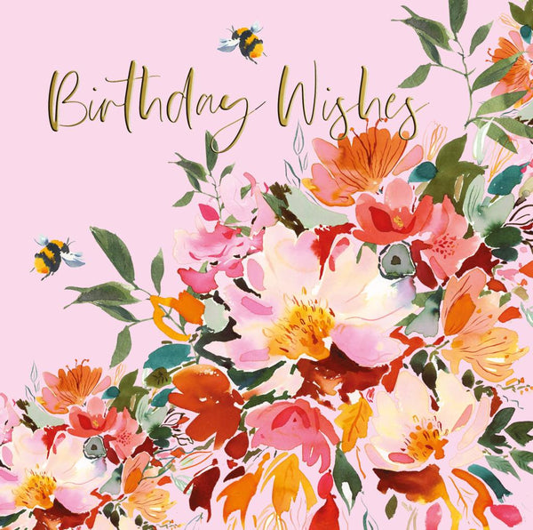 Birthday Card - Wild Rose from Nigel Quiney Publications, English Cards in France