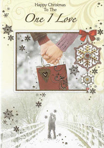 Christmas Card - One I Love - Holding Hands