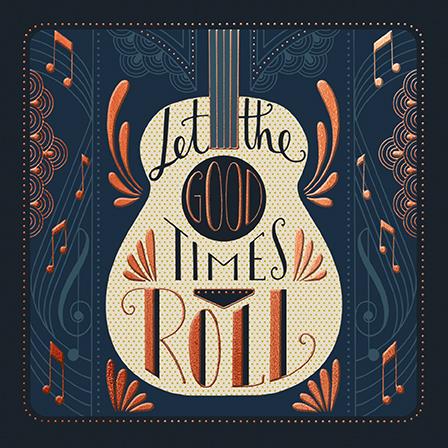 Birthday Card - Let The Good Times Roll from Paper Rose, English cards in France