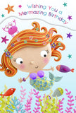 Children's Birthday Card - Mollie the Mermaid from Paper Rose, English cards in France