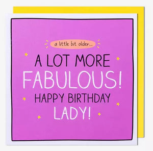 Birthday Card - Special Friend - A Lot More Fabulous! from Pigment Productions, English Cards in France