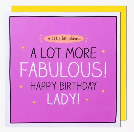 Birthday Card - Special Friend - A Lot More Fabulous! from Pigment Productions, English Cards in France