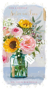 Ling Design Sister-in-Law Birthday - Roses and Sunflowers