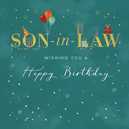Son-in-Law Birthday - Celebrations from Ling Design, English Cards in France