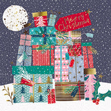 Tarjetas de Navidad - 10 Tarjetas - Pila de Regalos / Árbol de Navidad