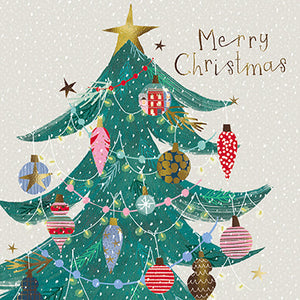 Tarjetas de Navidad - 10 Tarjetas - Pila de Regalos / Árbol de Navidad