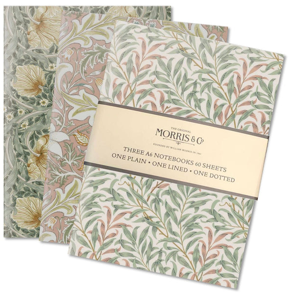 William Morris 3 X A6 Notebook Set