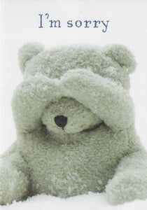 Sorry Card - Bear Covering Eyes