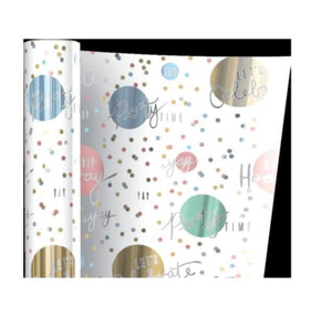 Envoltura de rollo de regalo - Lámina de celebraciones
