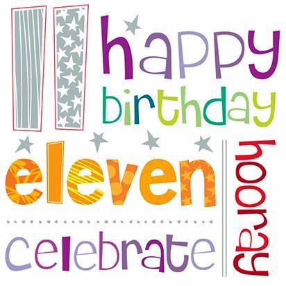 Age 11 - 11th Birthday - Hooray 11