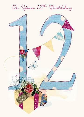 Age 12 - 12th Birthday - Time To Celebrate