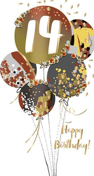 Age 14 - 14th Birthday - Birthday Balloon